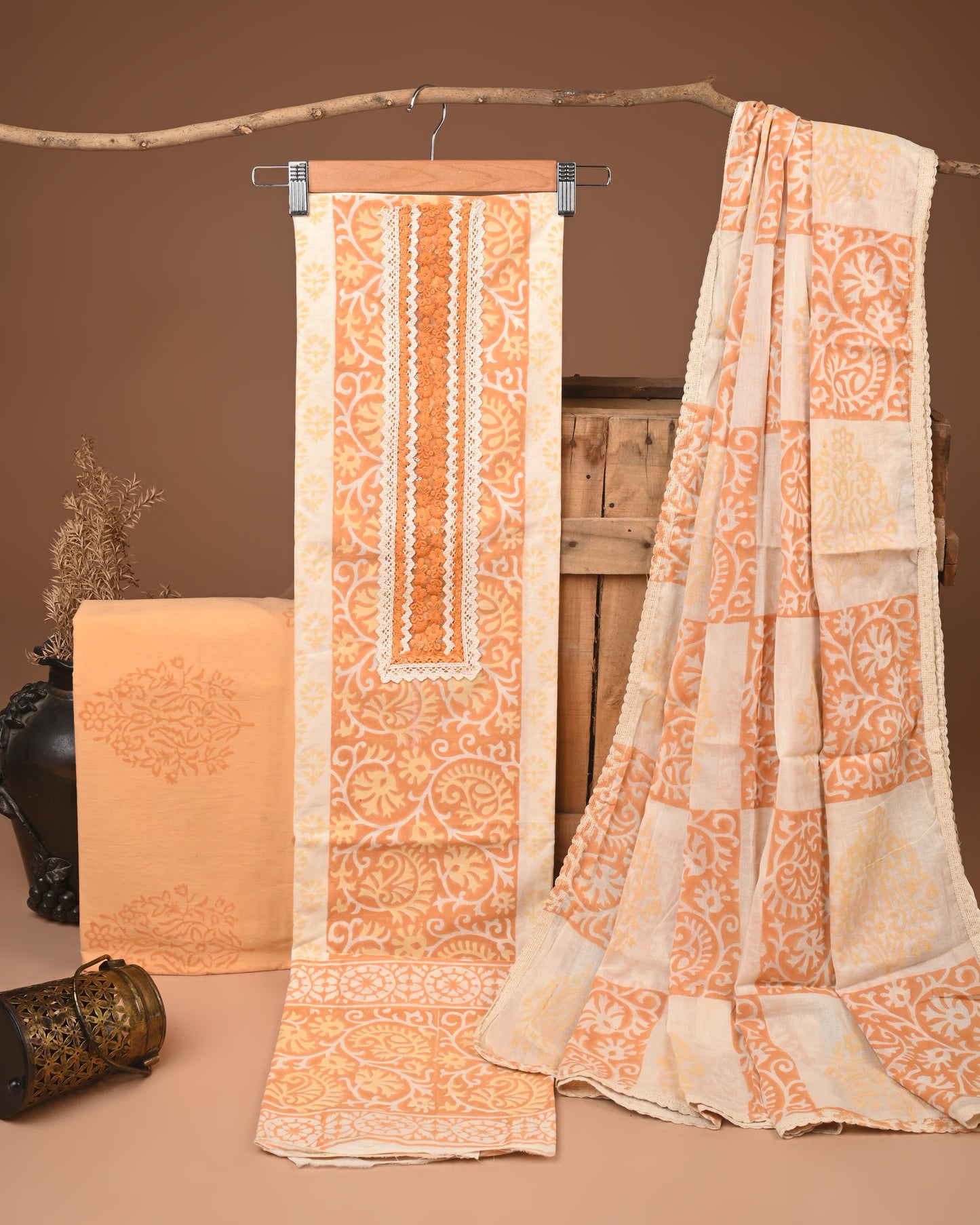 COTTON WORK SUIT SET