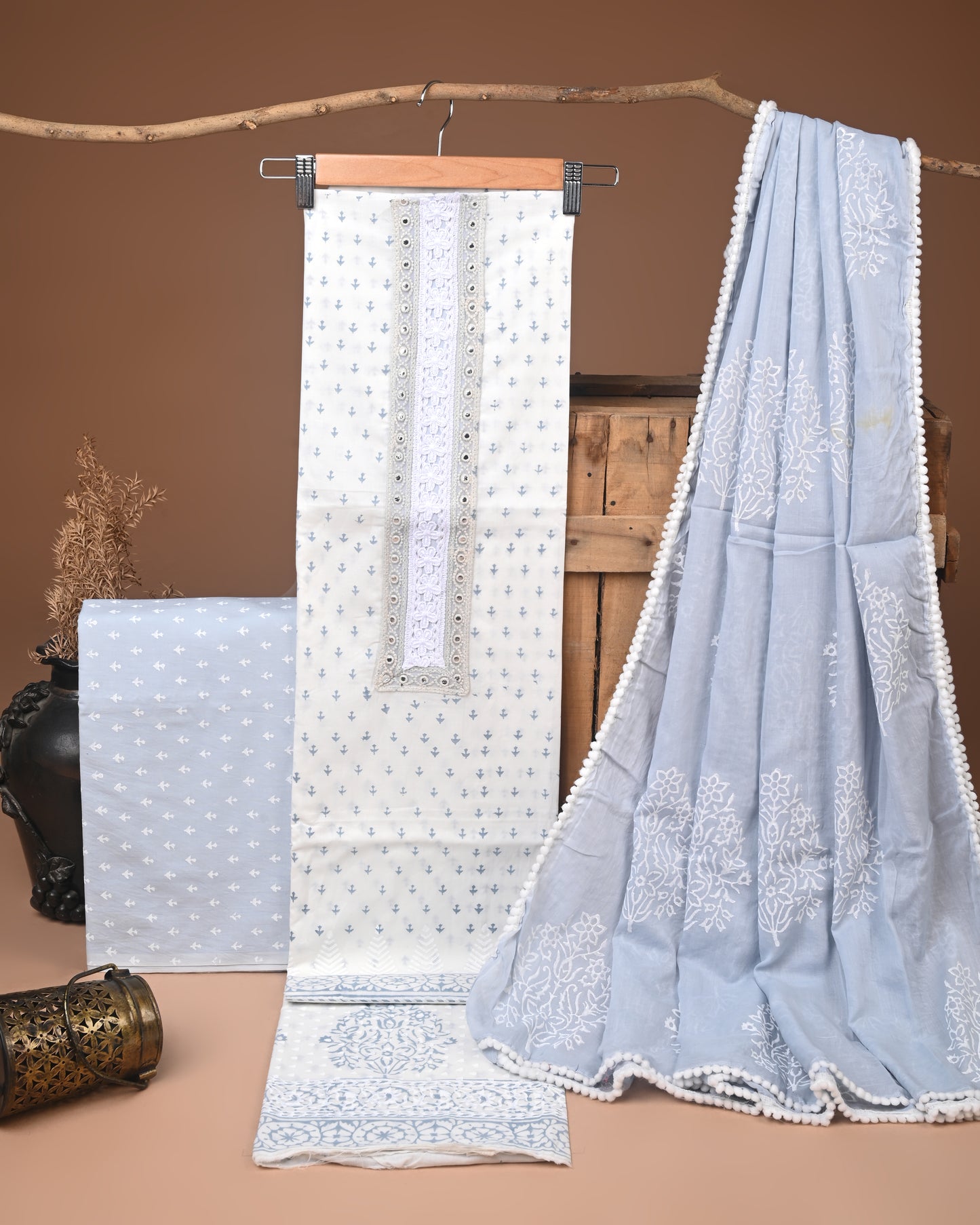 COTTON WORK SUIT SET