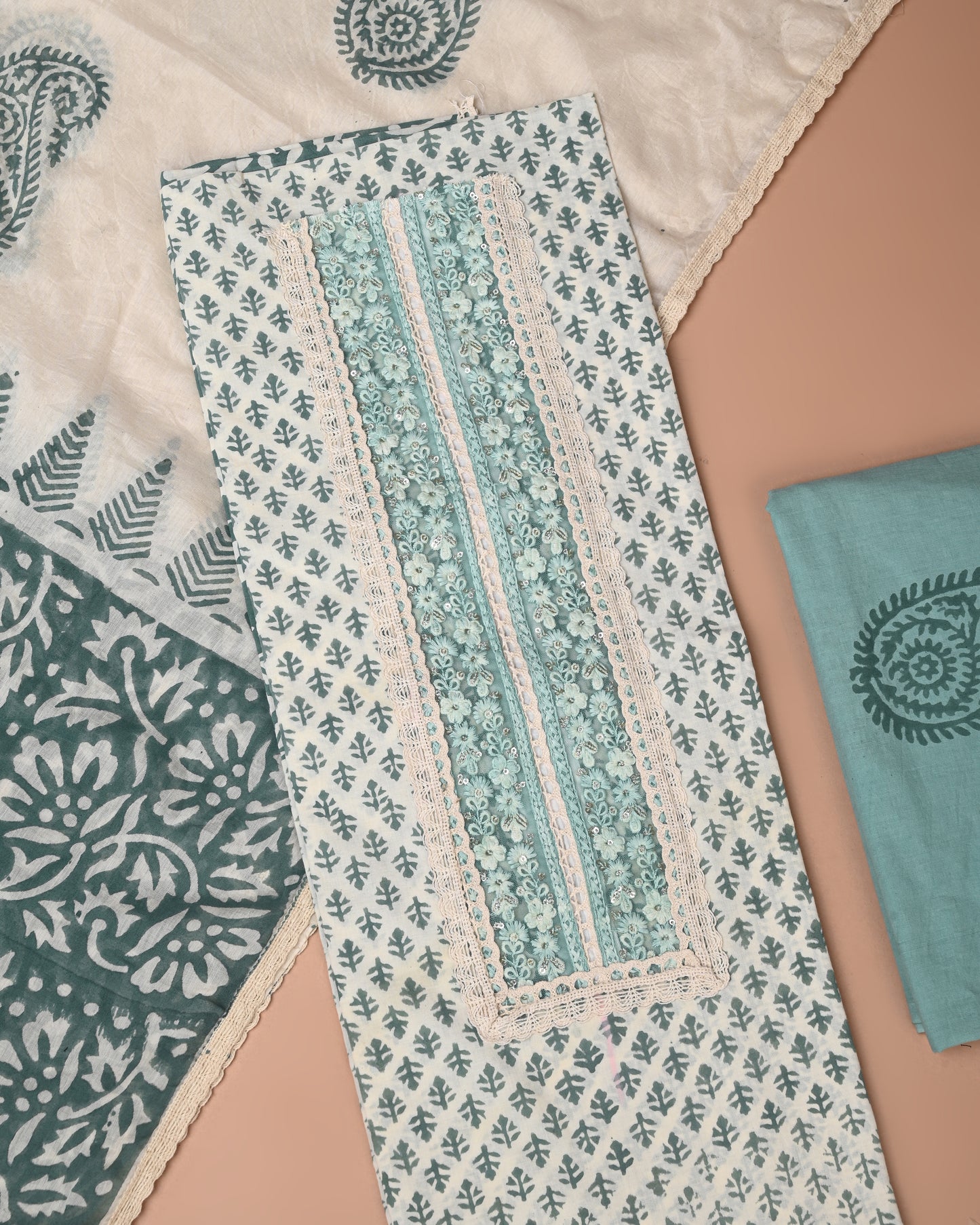 COTTON WORK SUIT SET