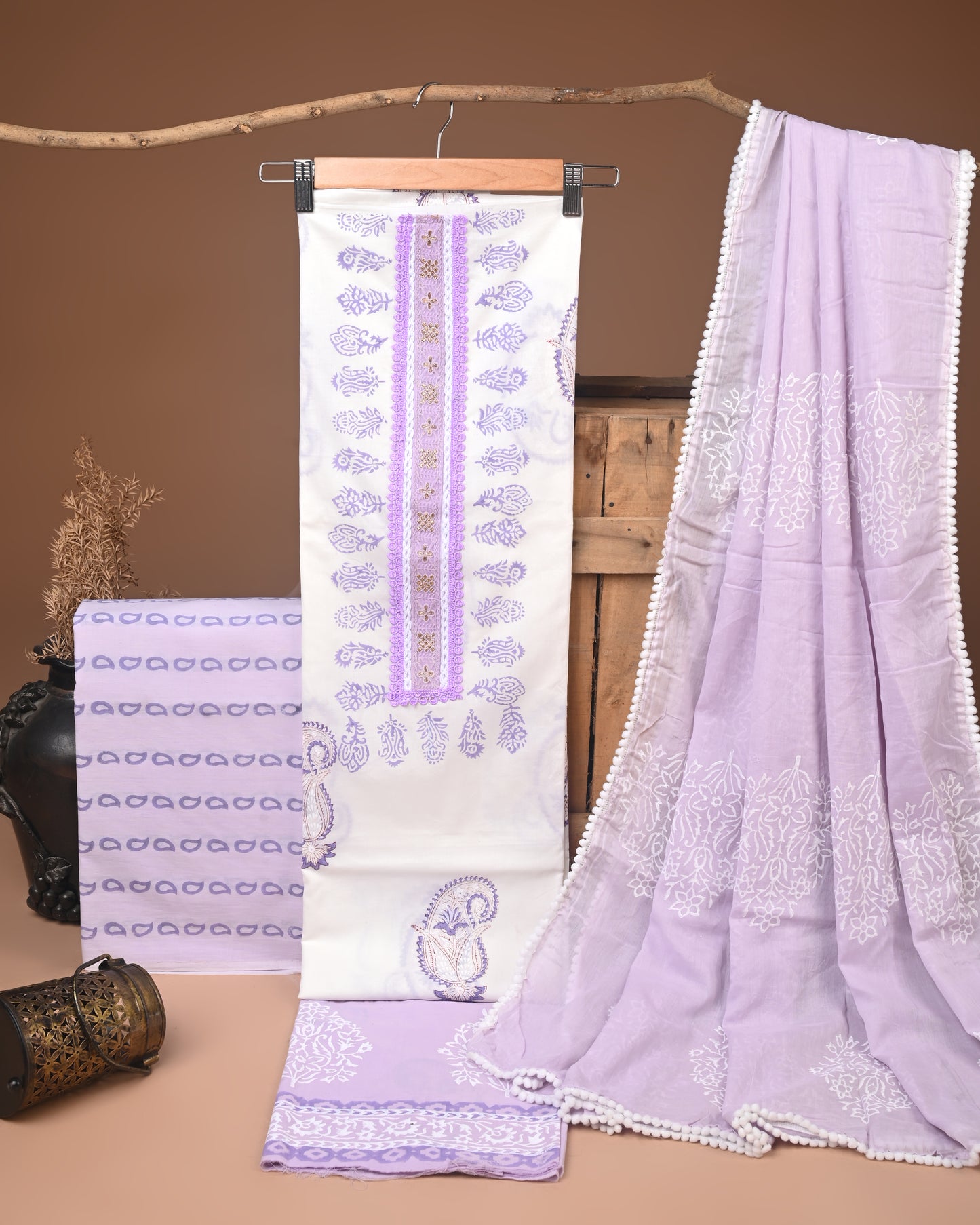 COTTON WORK SUIT SET