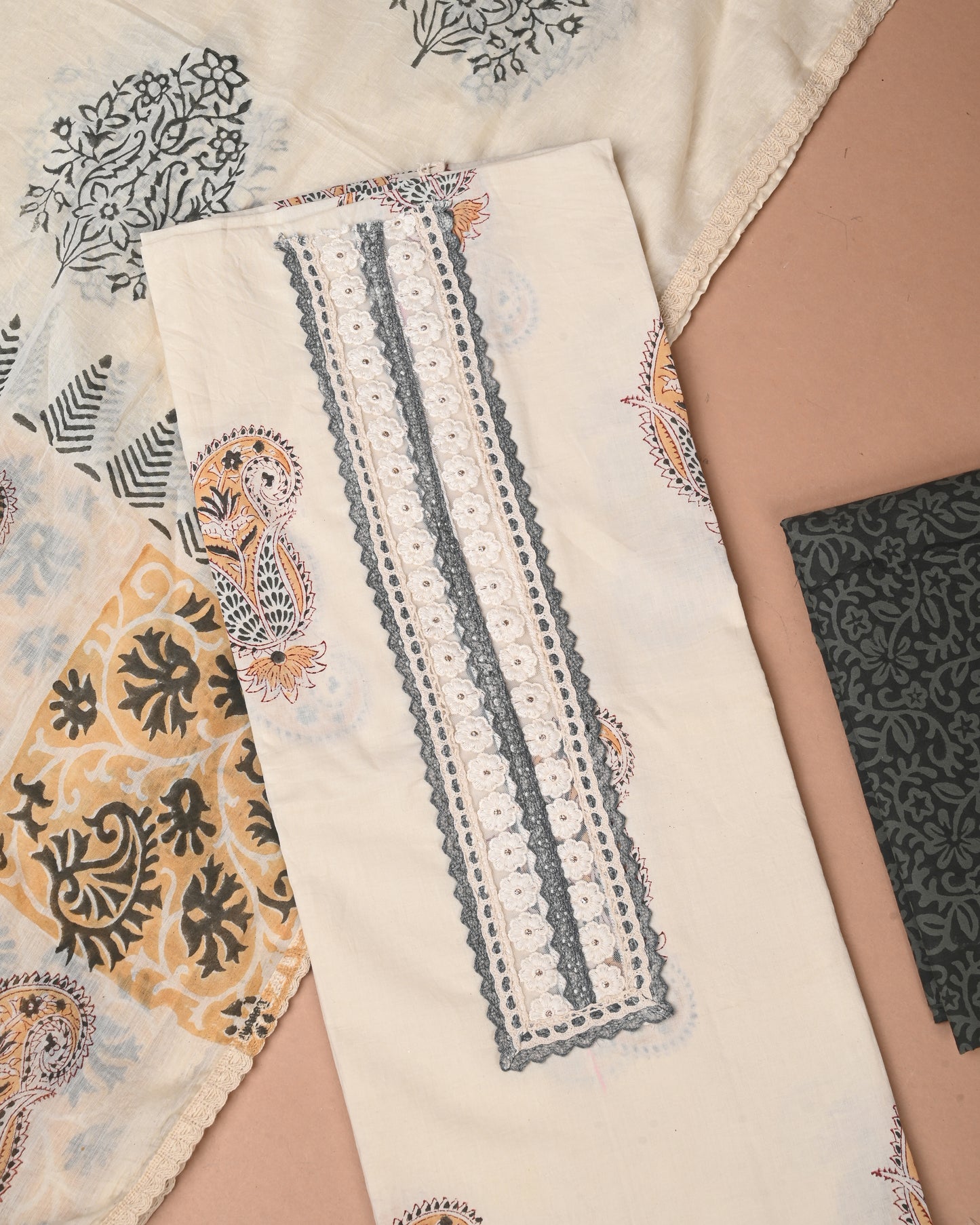 COTTON WORK SUIT SET