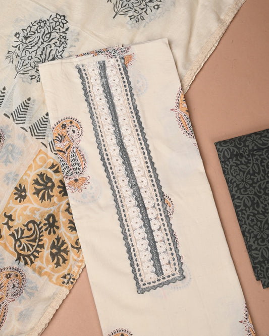 COTTON WORK SUIT SET