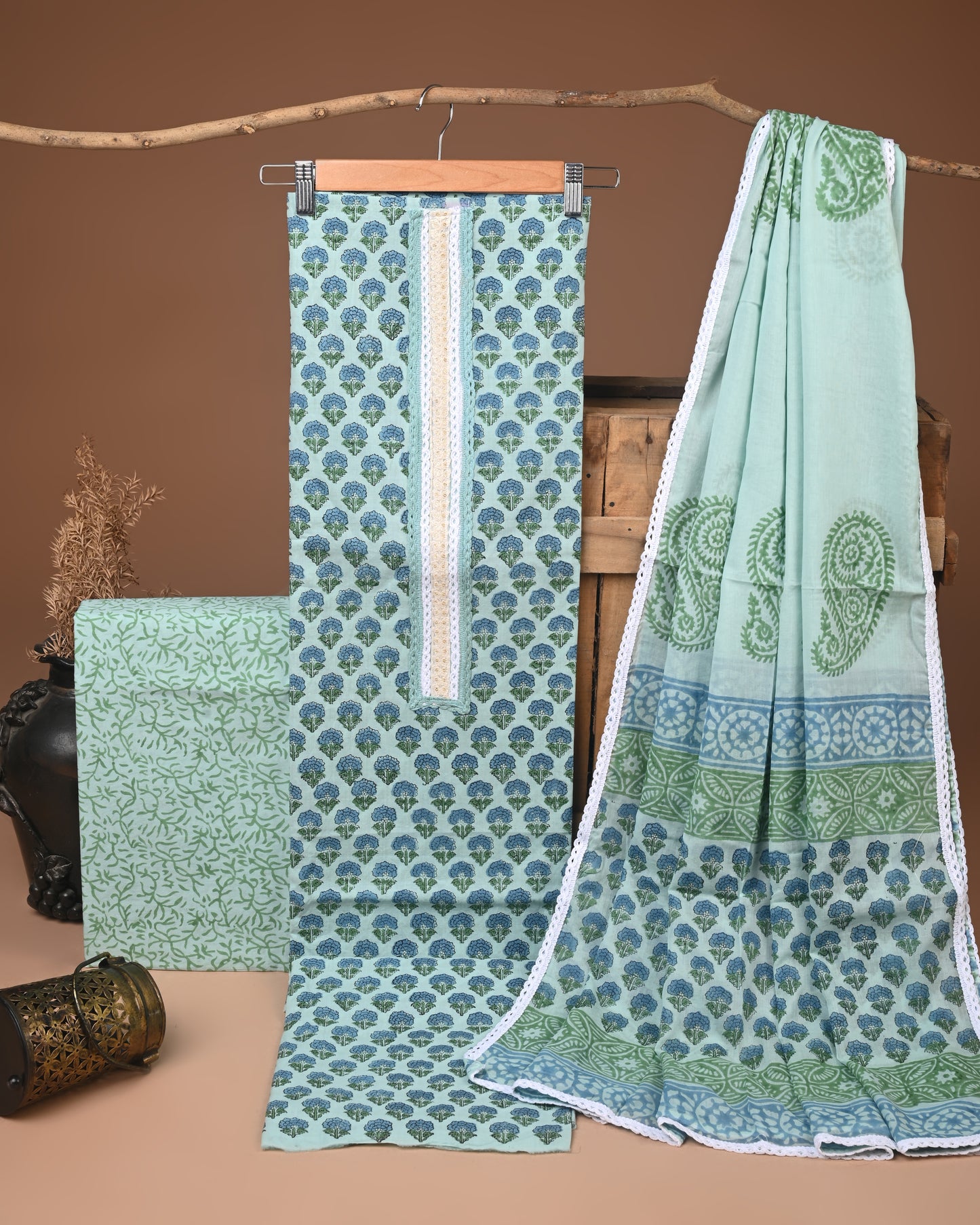 COTTON WORK SUIT SET