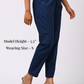 BLUE COTTON PANT FOR WOMEN