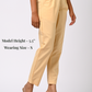 BEIGE COTTON PANT FOR WOMEN