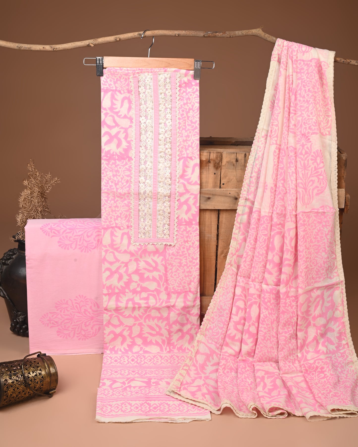 COTTON WORK SUIT SET