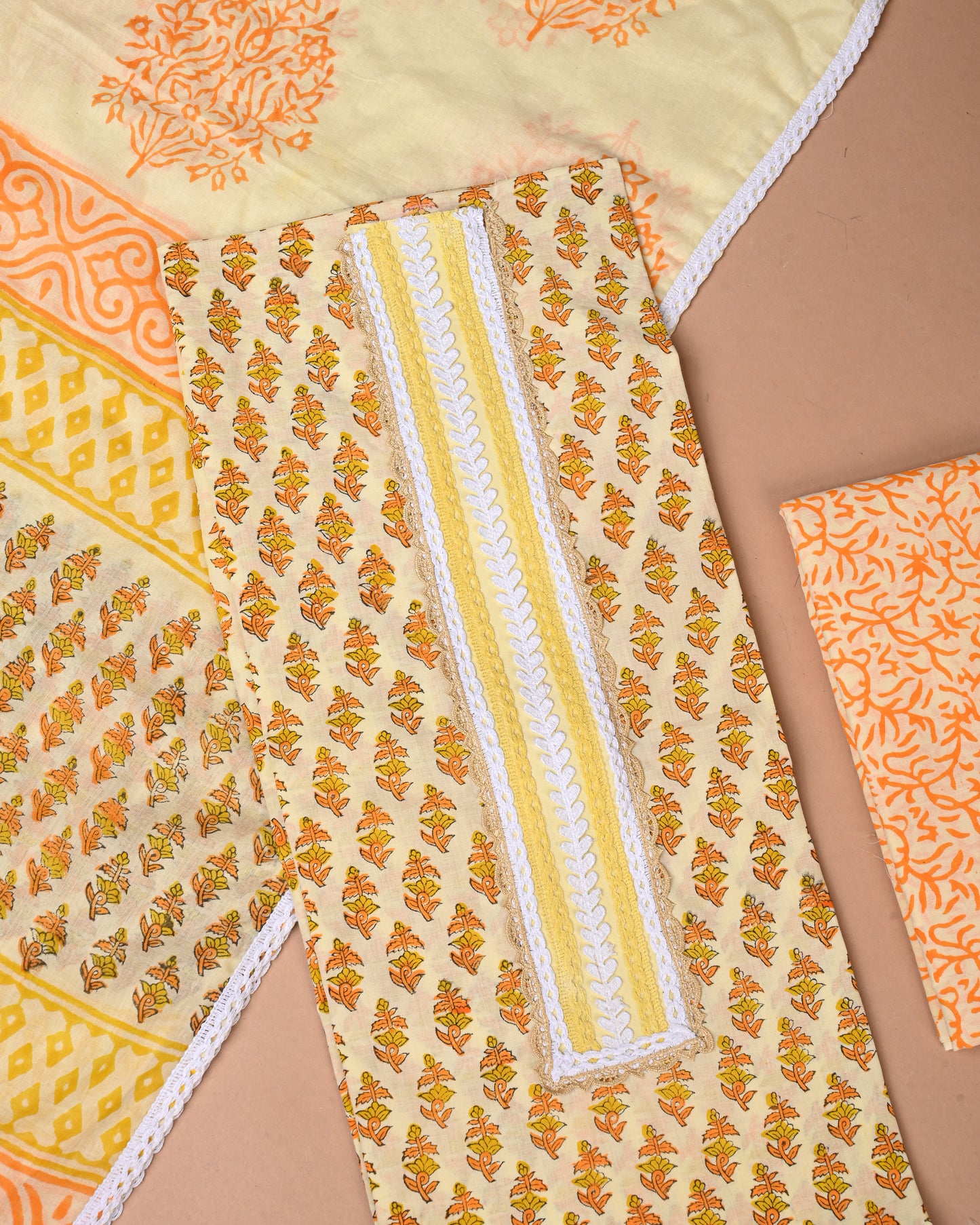 COTTON WORK SUIT SET