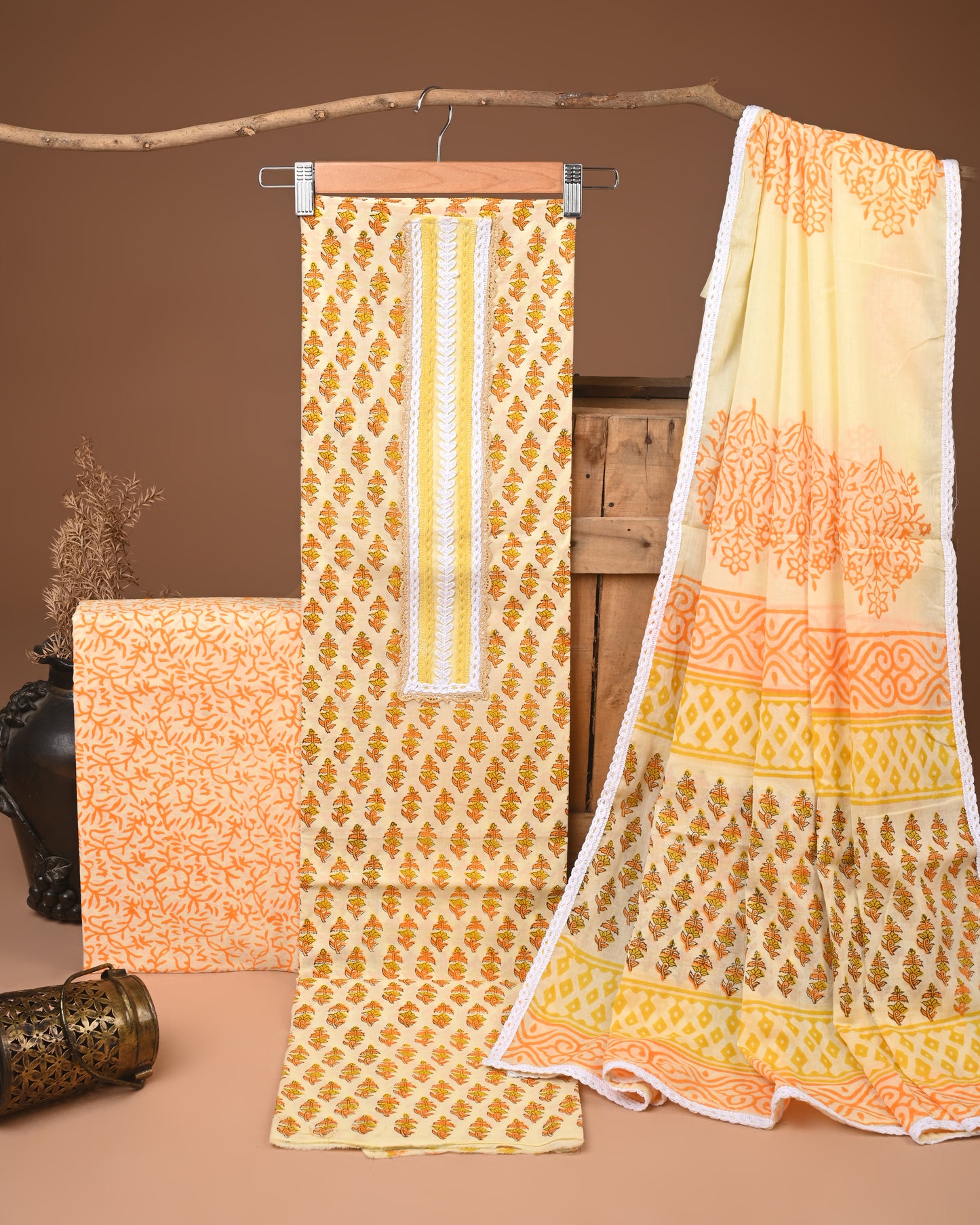 COTTON WORK SUIT SET