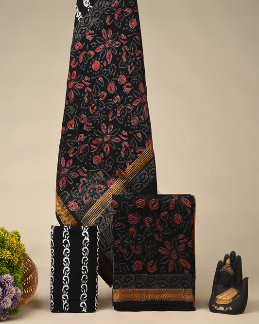 Maheshwari Silk Suit Set