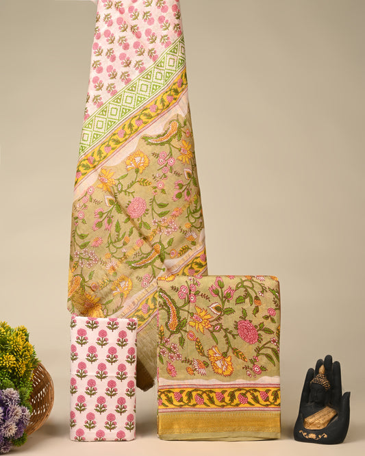 Maheshwari Silk Suit Set
