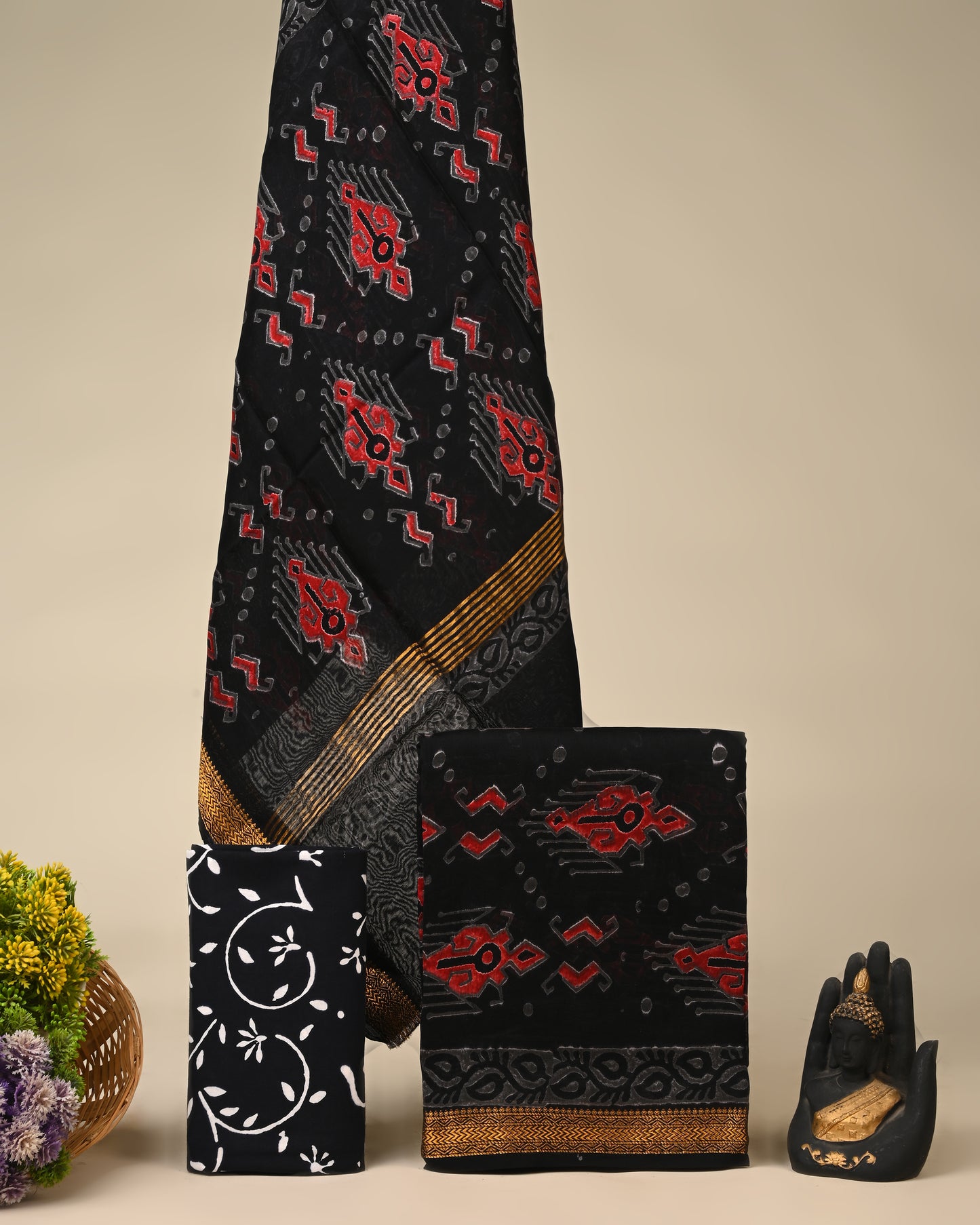 Maheshwari Silk Suit Set