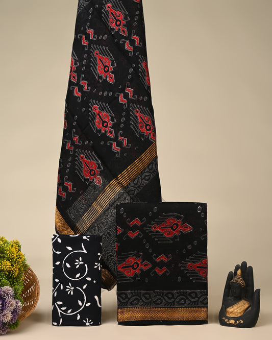 Maheshwari Silk Suit Set