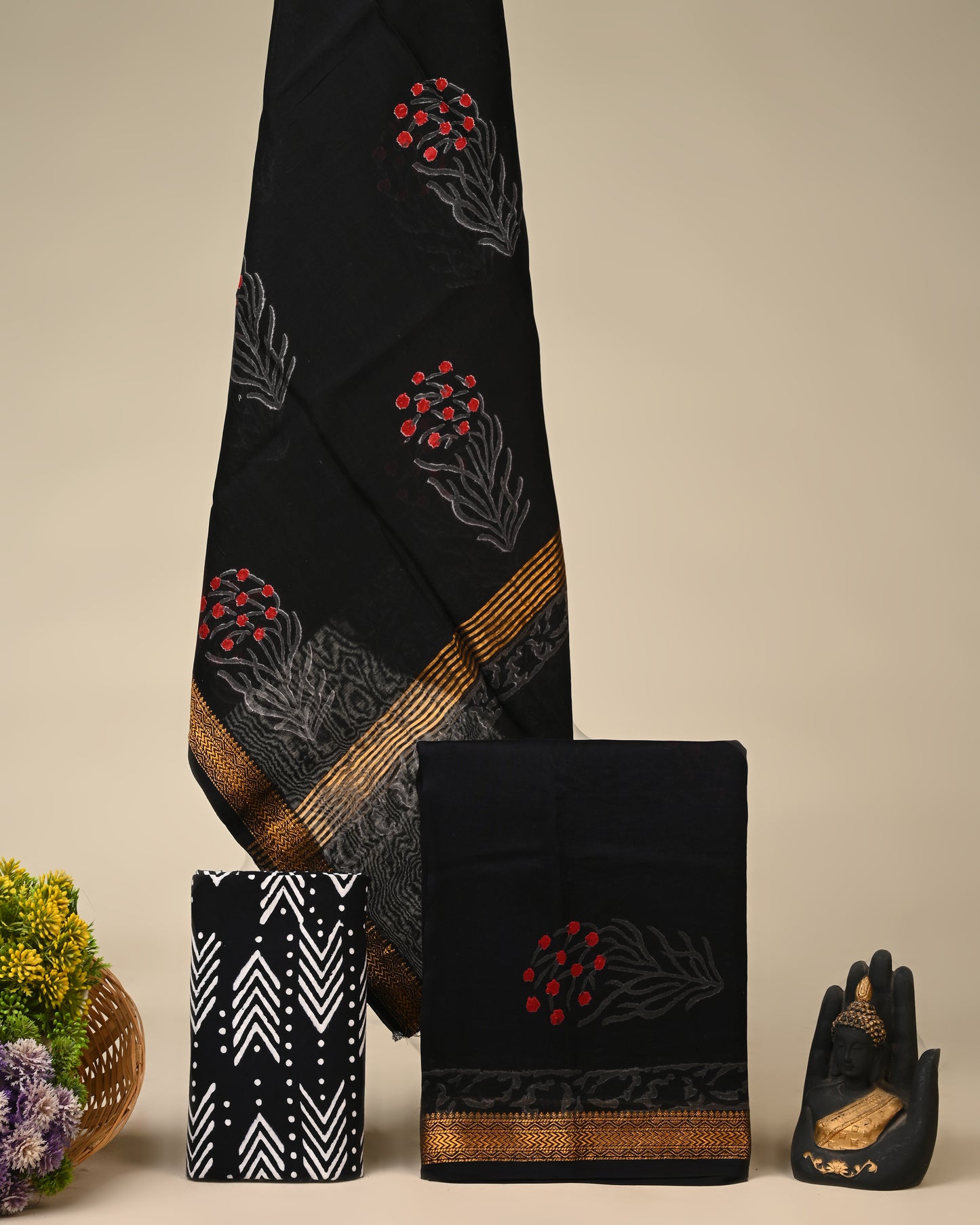 Maheshwari Silk Suit Set