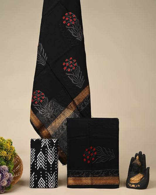 Maheshwari Silk Suit Set