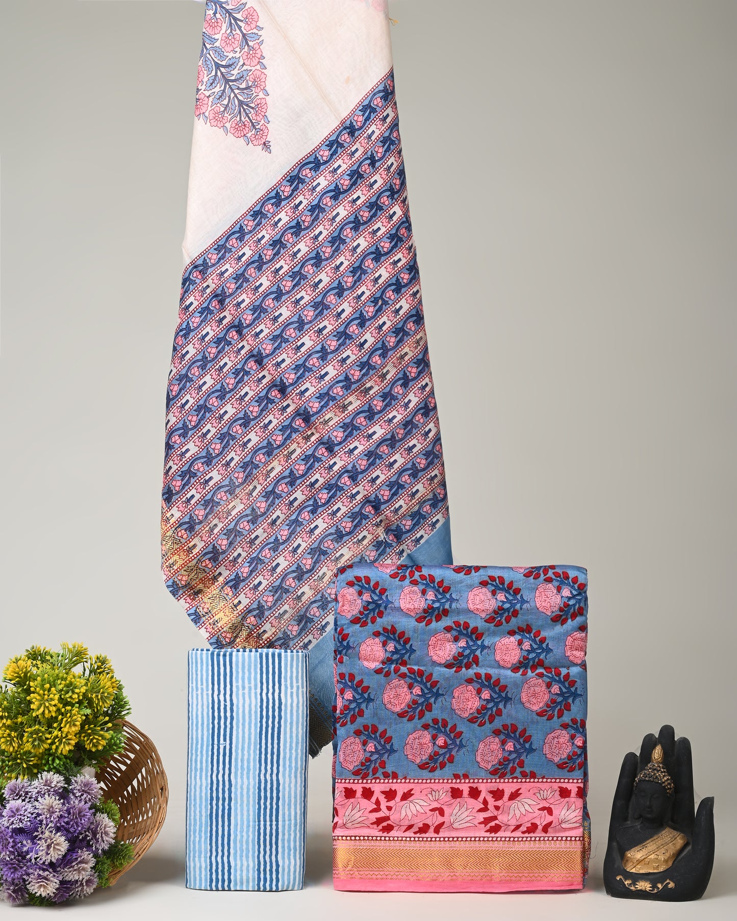 Maheshwari Silk Suit Set