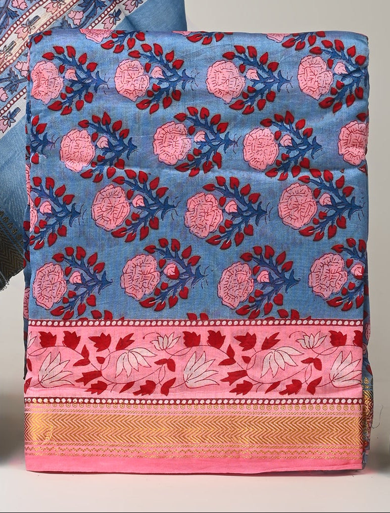 Maheshwari Silk Suit Set