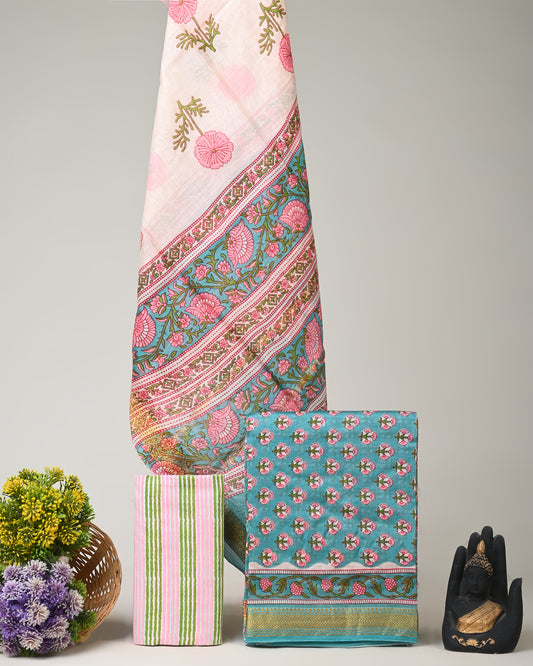 Maheshwari Silk Suit Set