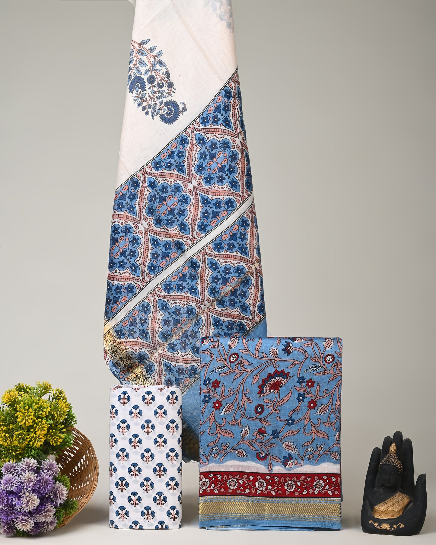 Maheshwari Silk Suit Set