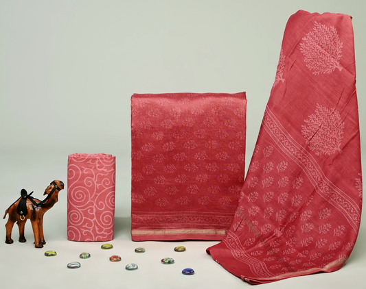 Chanderi Silk Suit Set