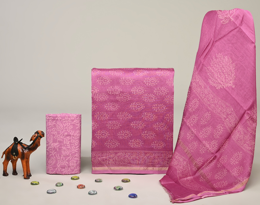 Chanderi Silk Suit Set