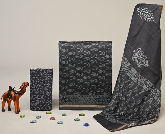 Chanderi Silk Suit Set