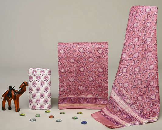 Chanderi Silk Suit Set