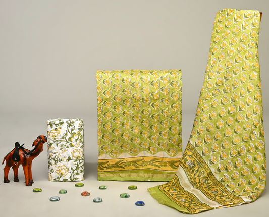Chanderi Silk Suit Set