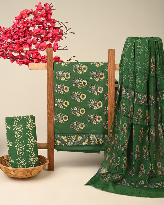 CHIFFON DUPATTA COTTON SUIT