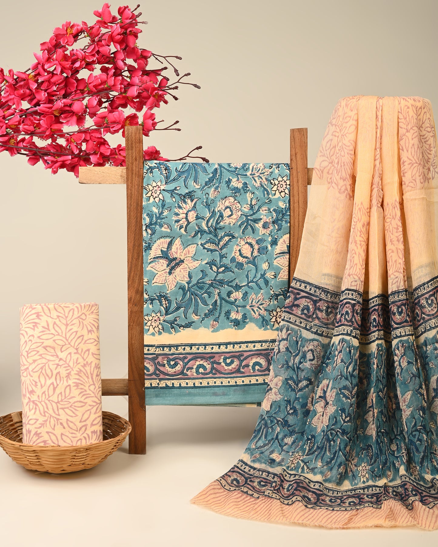 CHIFFON DUPATTA COTTON SUIT