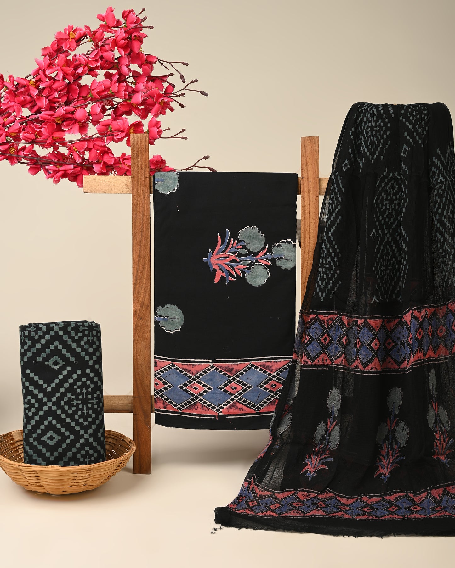CHIFFON DUPATTA COTTON SUIT