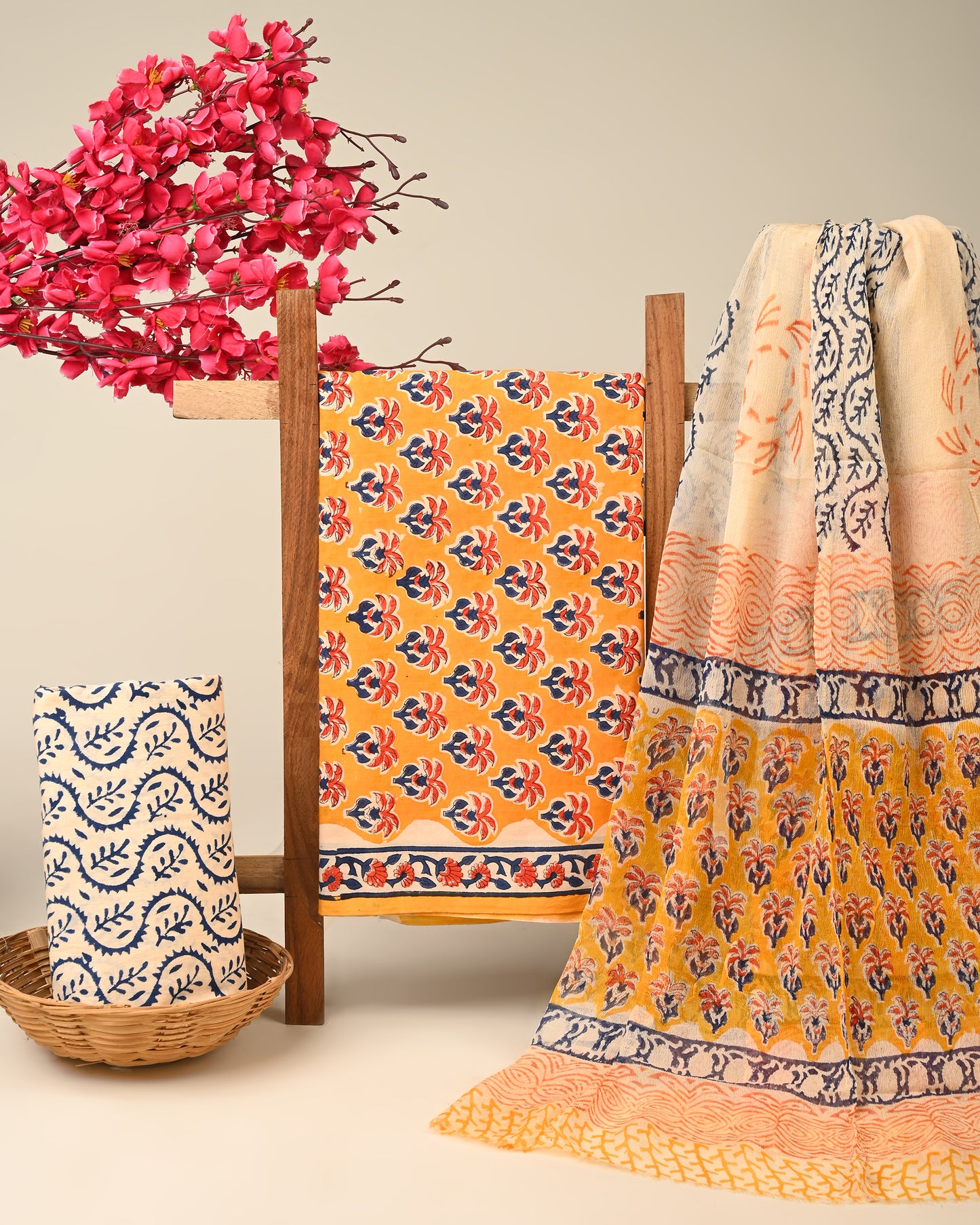 CHIFFON DUPATTA COTTON SUIT