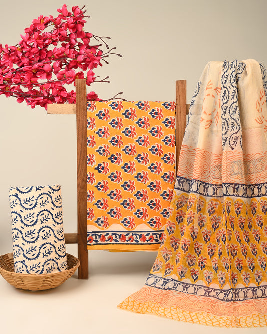 CHIFFON DUPATTA COTTON SUIT