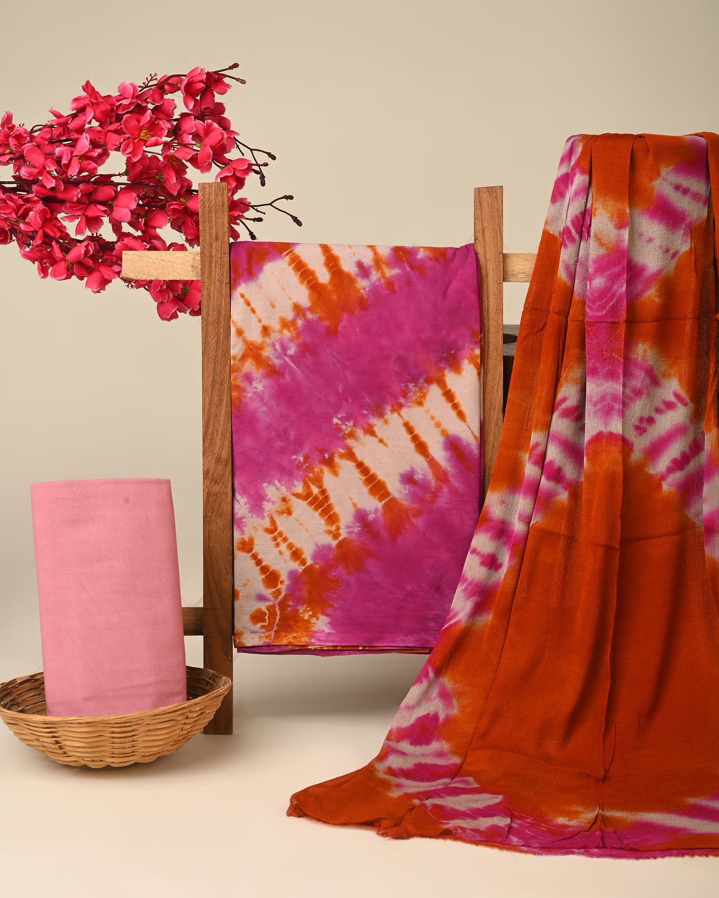 CHIFFON DUPATTA COTTON SUIT