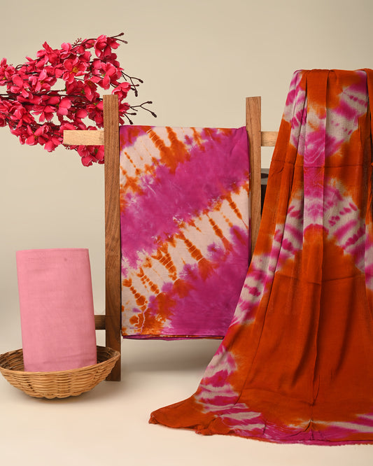CHIFFON DUPATTA COTTON SUIT