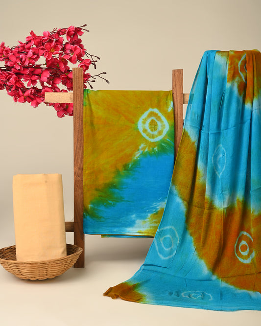 CHIFFON DUPATTA COTTON SUIT