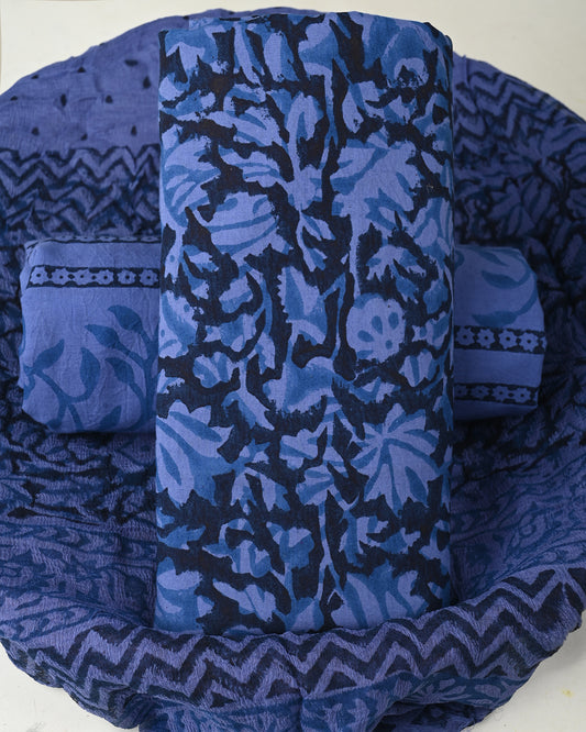 CHIFFON DUPATTA COTTON SUIT