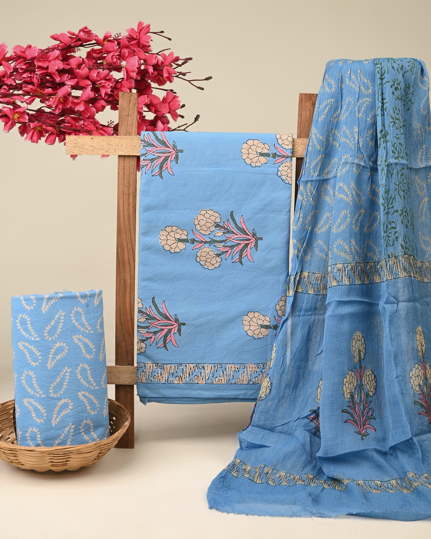 CHIFFON DUPATTA COTTON SUIT