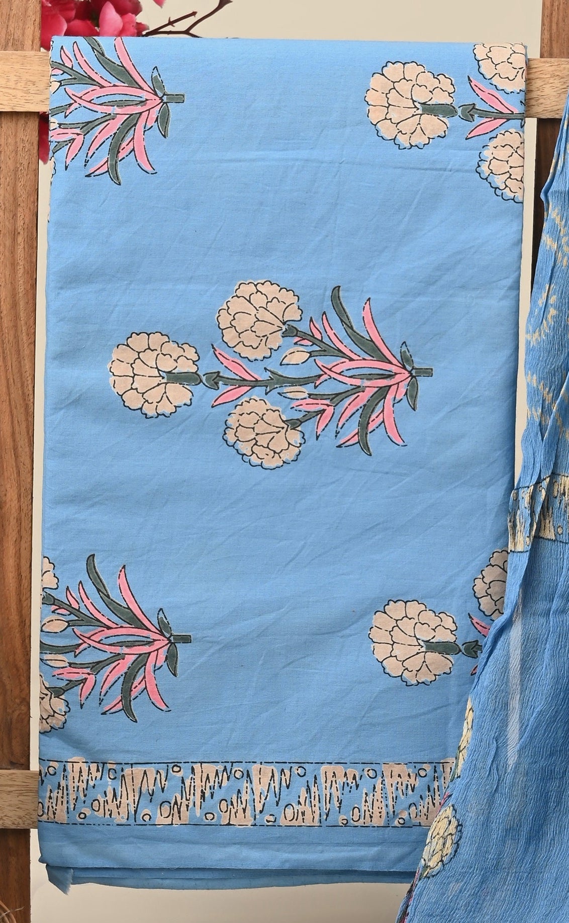 CHIFFON DUPATTA COTTON SUIT