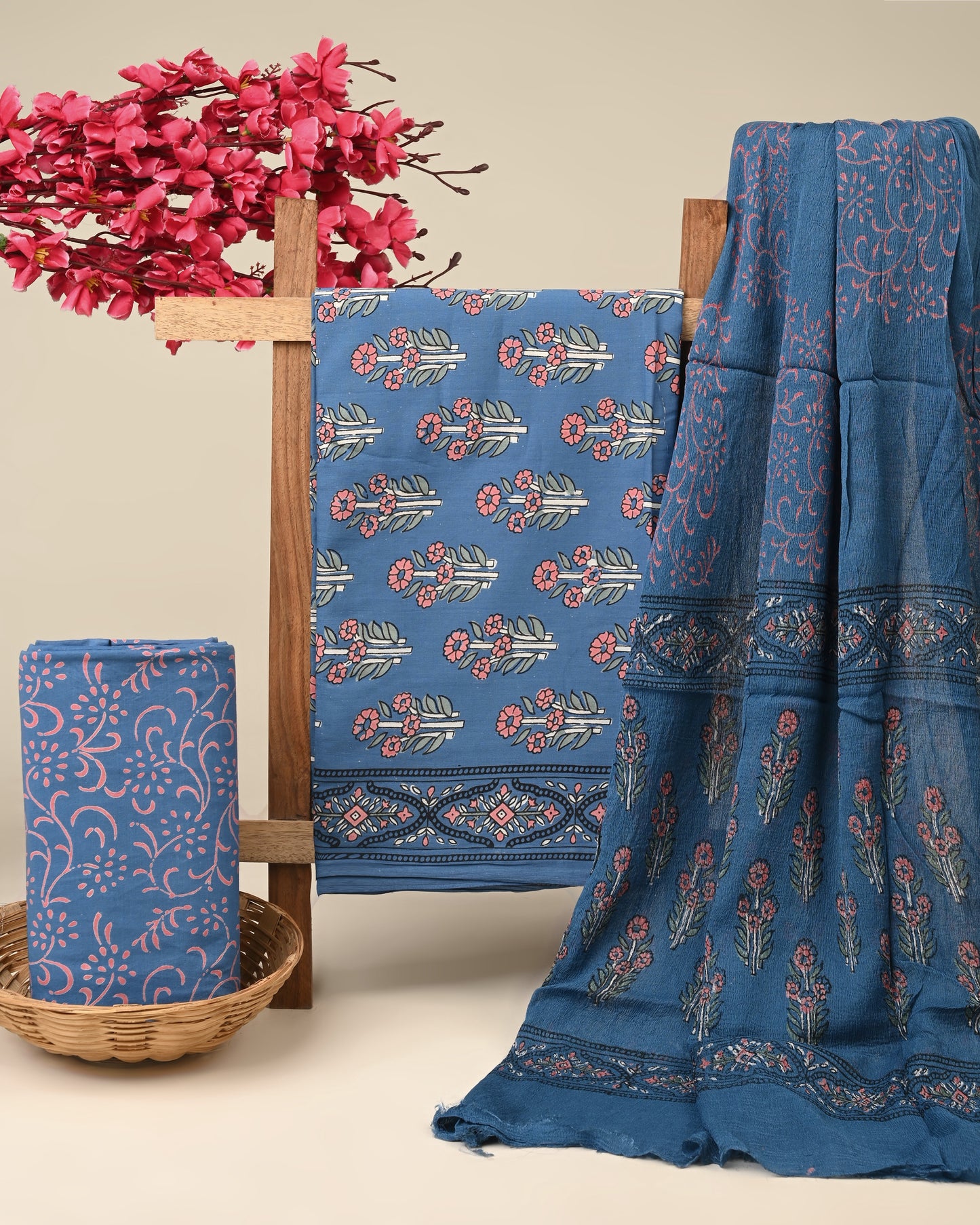CHIFFON DUPATTA COTTON SUIT