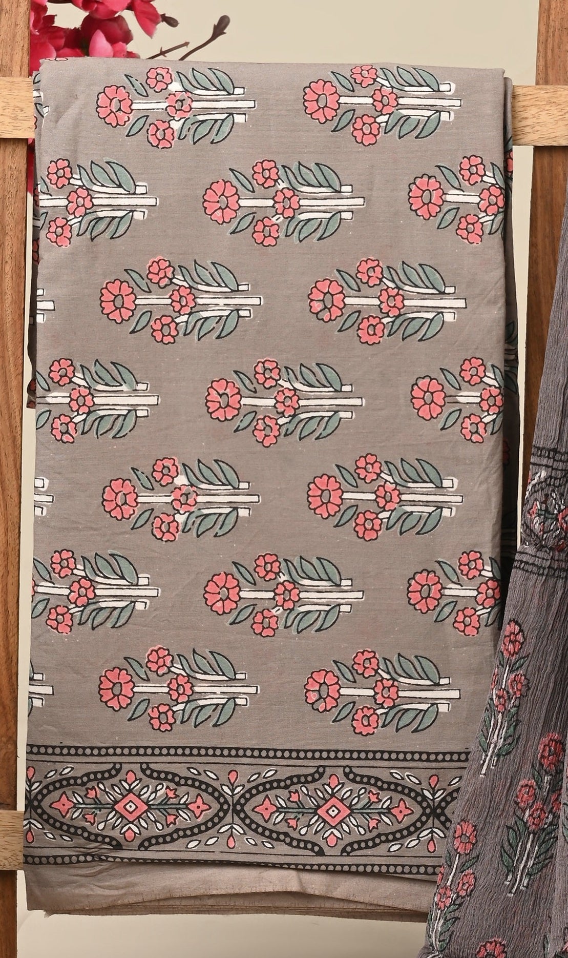 CHIFFON DUPATTA COTTON SUIT
