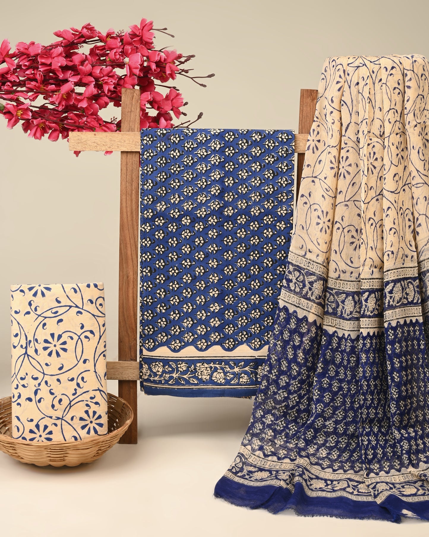 CHIFFON DUPATTA COTTON SUIT