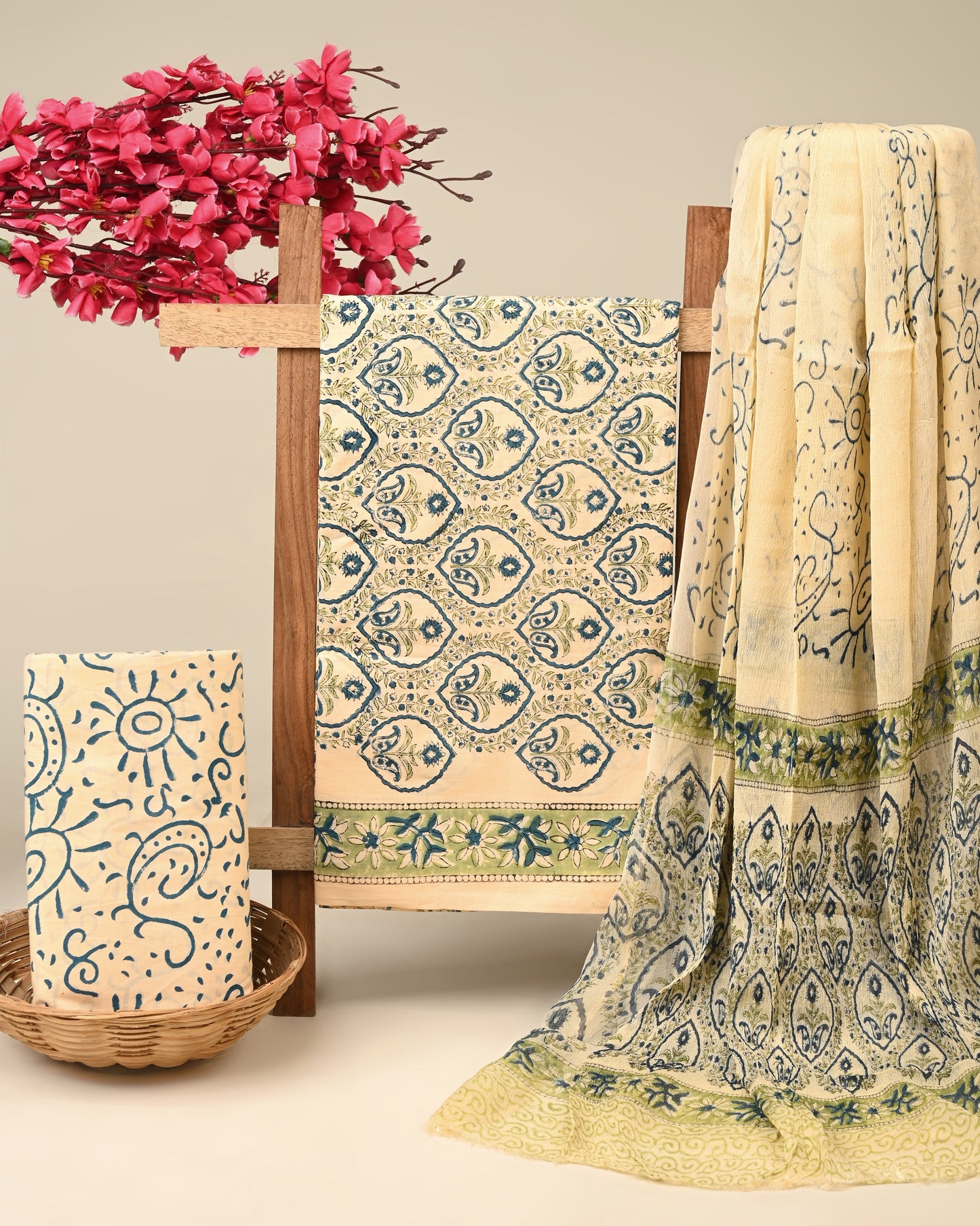 CHIFFON DUPATTA COTTON SUIT