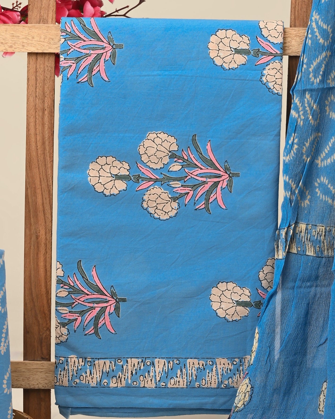 CHIFFON DUPATTA COTTON SUIT