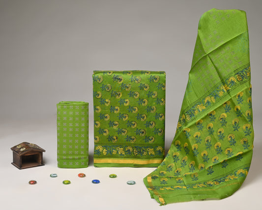 Chanderi Silk Suit Set