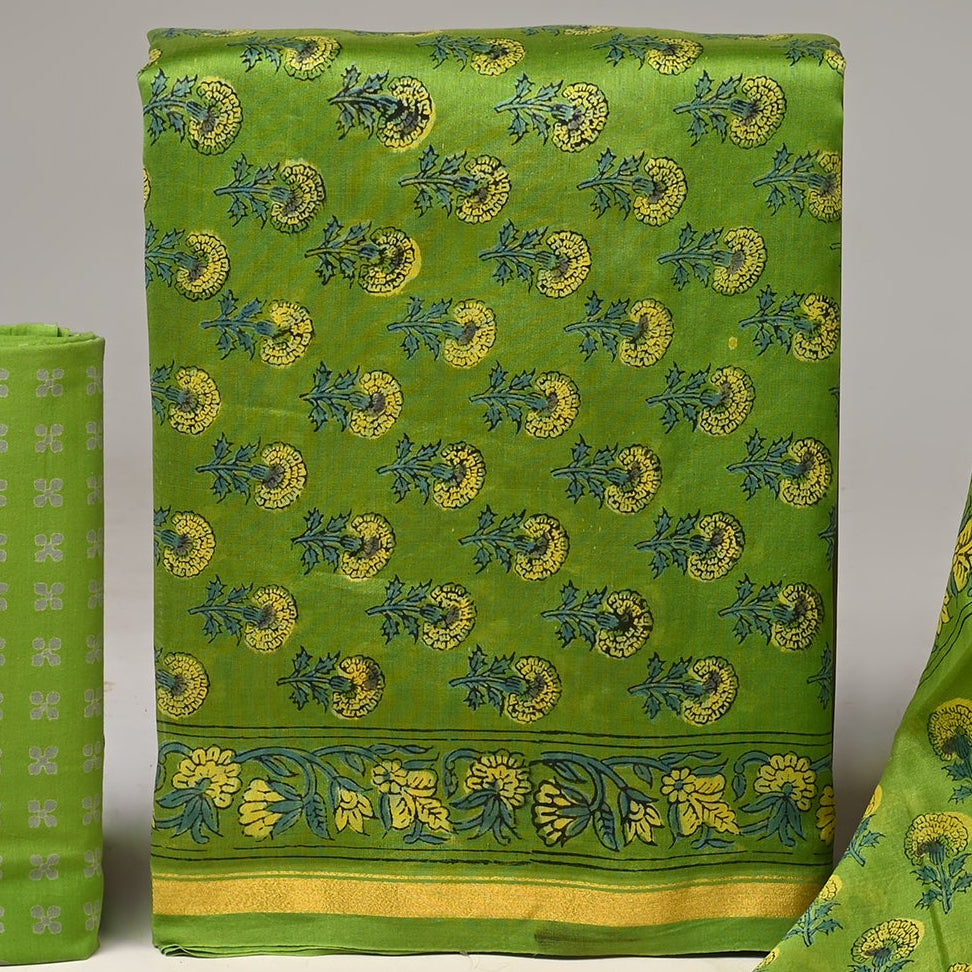 Chanderi Silk Suit Set