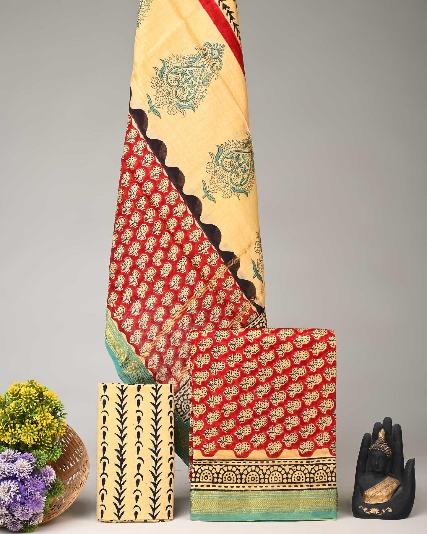 Maheshwari Silk Suit Set