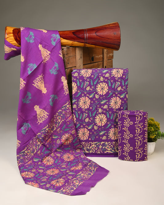 Cotton Suit With Cotton Dupatta  tanchui