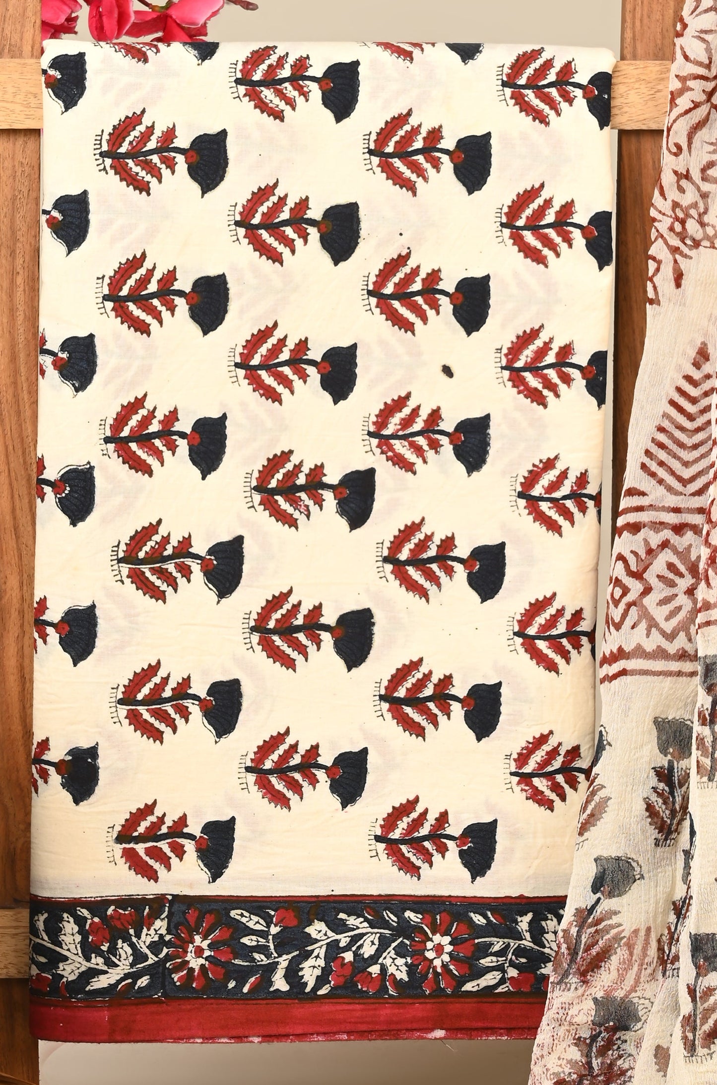 CHIFFON DUPATTA COTTON SUIT