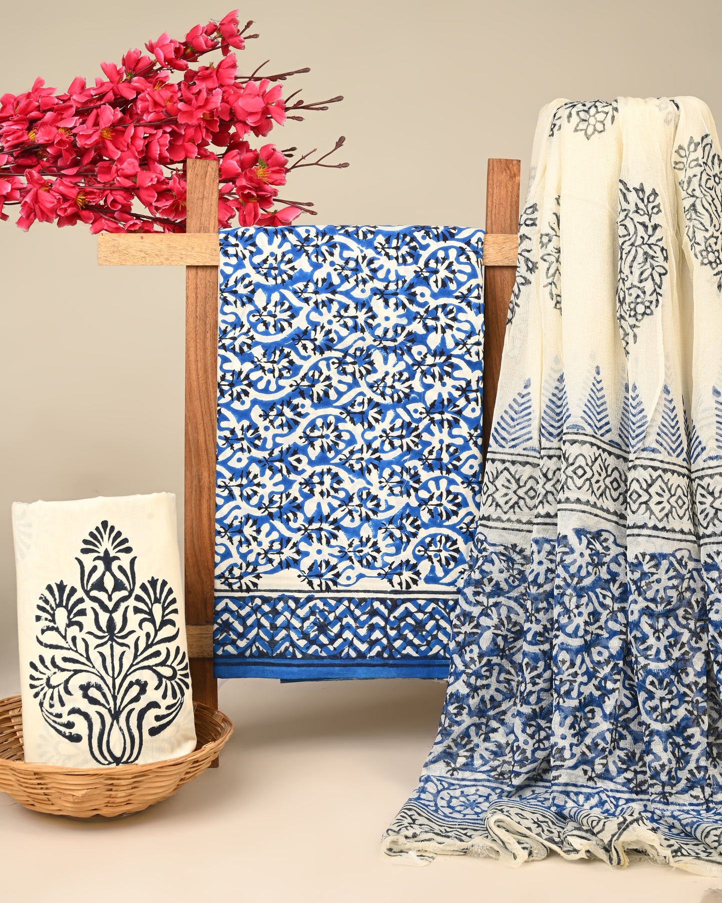 CHIFFON DUPATTA COTTON SUIT
