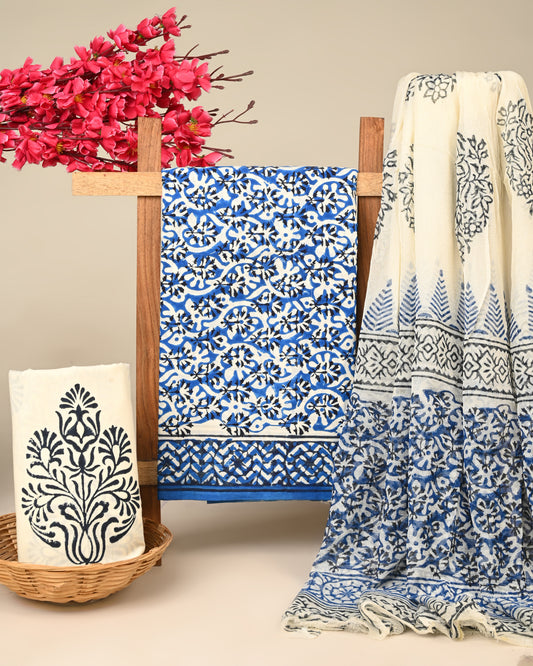 CHIFFON DUPATTA COTTON SUIT